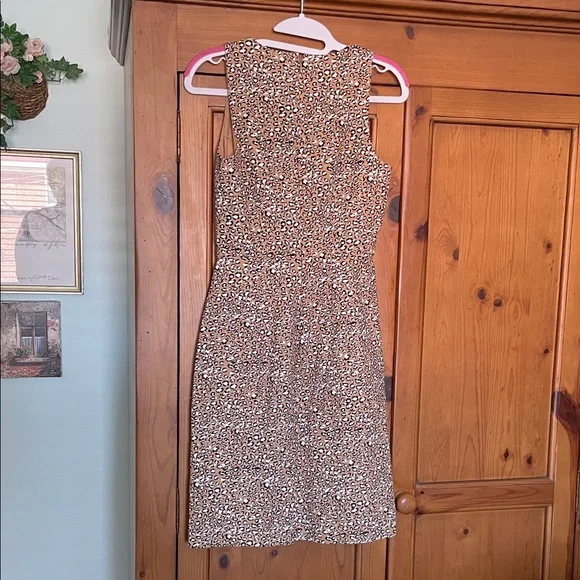 J. Crew Tan and Black Animal Print  Dress - Picture 5 of 6